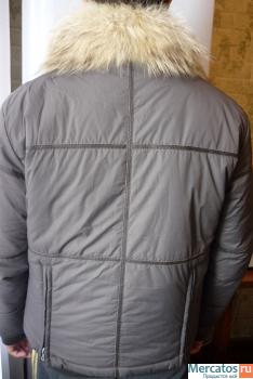 Куртка мужская зимняя, очень теплая с подкладом и мехом 3