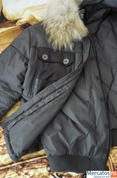 Куртка мужская зимняя, очень теплая с подкладом и мехом 4