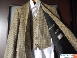 Костюм школьный-тройка(жилет, пиджак, брюки). Чехия + рубашка (И 2