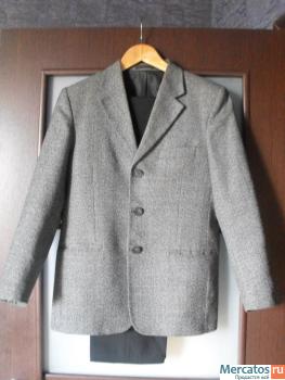 Школьный костюм (Серый пиджак и черные брюки) 2