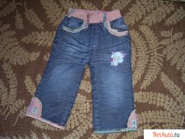 Джинсы и брюки утепленные на возраст 6-12 месяцев