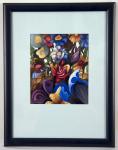 Продам постер с картины И.Овчарук "Цветник у беседки Голубой Пан