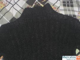 Черная, красивая вязанная кофта 2