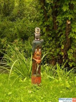 Парковые (усадебные) деревянные скульптуры.