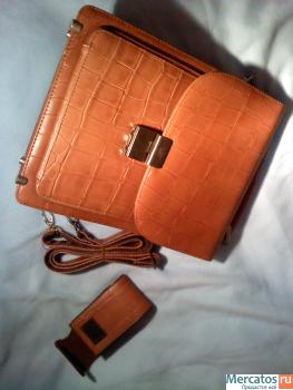 Кожаный портфель