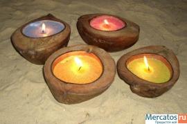 продам Свечи плавающие в натуральном кокосе