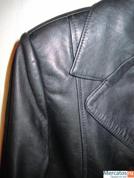 Кожаная куртка-жакет /M 2