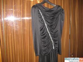 Платье черное шелк р.46-48 США