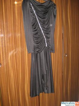 Платье черное шелк р.46-48 США 3