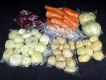 Овощи очищенные в вакуумной упаковке