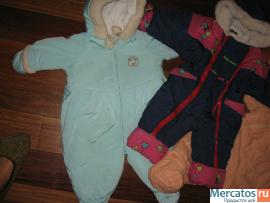 Пакетом зимние комбинезоны 3шт 2