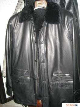 Элитная кожаная куртка (на меху) Torras