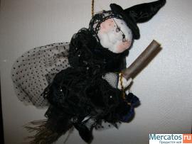 Ведьма.Авторская текстильная кукла. 2