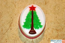 Сувенирное мыло ручной работы Новогодней тематики 7