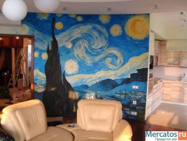 Роспись жилых и общественных помещений. Роспись стен, потолков,ф 6