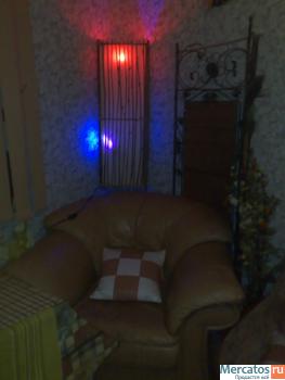 Диван и кресло кожаные 3