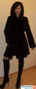 Норковая шубка "черный бриллиант"