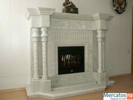 Белый мрамор Коелга. Изделия из камня. Ступени, подоконники, бал 4