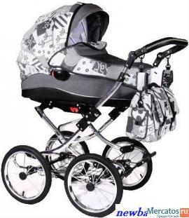 Коляска для новорожденных Kajtex Luxus лён 14"