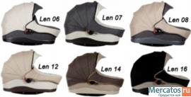 Коляска для новорожденных Kajtex Luxus лён 14" 2