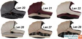 Коляска для новорожденных Kajtex Luxus лён 14" 4