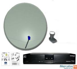 Подключение к спутниковому телевидению НТВ-Плюс.