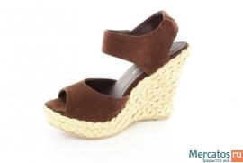 Босоножки из искусственной кожи и платформе 4