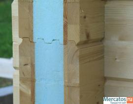 Термобрус-клееный брус с утеплителем