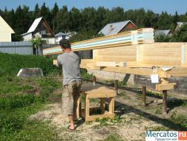 Термобрус-клееный брус с утеплителем 5