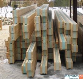 Термобрус-клееный брус с утеплителем 4