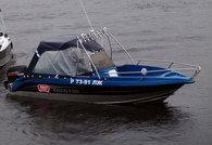 Алюминиевый сварной катер GRIZZLY 580 Fisherman одноконсольный 4