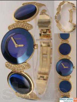 Роскошные Rado Blue Часы Fascination новые синие и чёрные фиолет 6