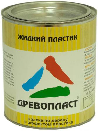 Эмаль для дерева с эффектом жидкого пластика Древопол