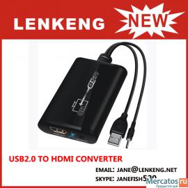 LKV325 HD видео конвертер USB в HDMI, USB 2.0 в HDMI