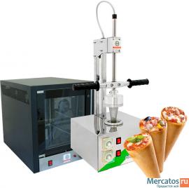 Комплект оборудования для производства пиццы в конусе.