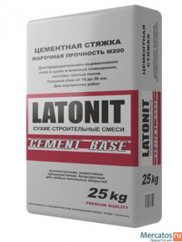 Цементная стяжка LATONIT CEMENT BASE (25кг). От производителя!