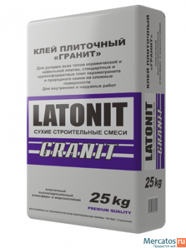 Клей плиточный LATONIT GRANIT (25кг). От производителя!