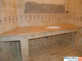 Дровяные камины,мраморные порталы,столешницы из оникса,гранита,  3