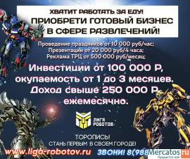 Готовый бизнес проект. Роботы Трансформеры 2