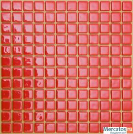 Мозаика плитка Красная FL-M-024 Моноцвет.