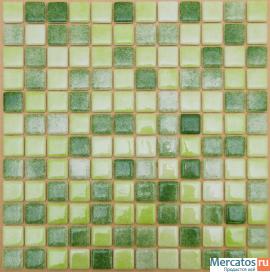 Мозаика плитка Зеленая+Салатная ST-S-020 Собираемая