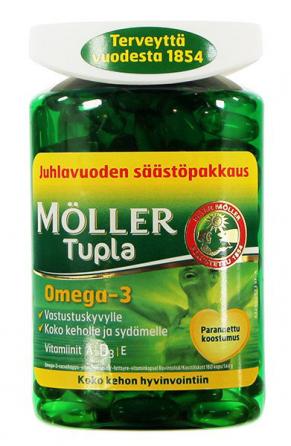 Рыбий жир в капсулах Омега-3 и витамины D,A,E из Финляндии