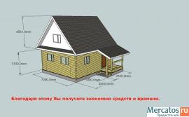 Простые проекты – прорисовка дома, бани, коттеджа и т.п. 4