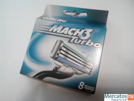 Лезвия Gillette Mach 3 Turbo (картридж)8шт