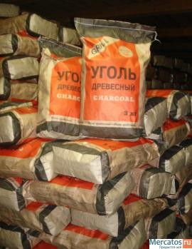 Древесный уголь оптом реализуем со склада в Краснодаре