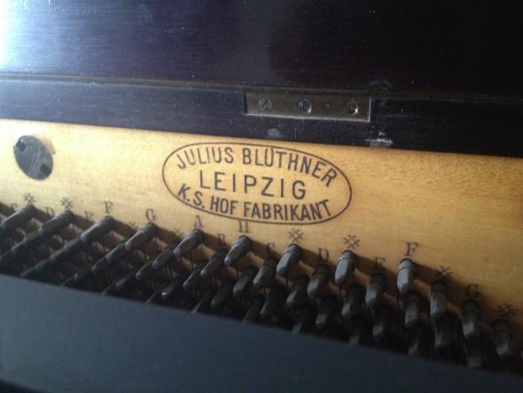 Пианино Bluthner Leipzig 1878 года