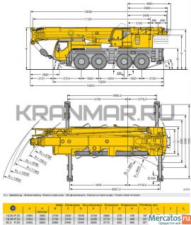 Аренда автокрана Liebherr LTM 1090 (90 т) 2