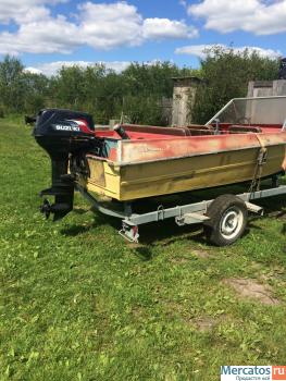 Моторная лодка Крым, мотор Suzuki DT30, полуприцеп 2