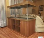 Новый аквариум 1000 л, с оборудованием и тумбой